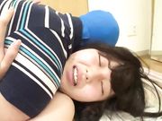 很火的19岁双麻花辫可爱学生援交妹无套爆操内射中出
